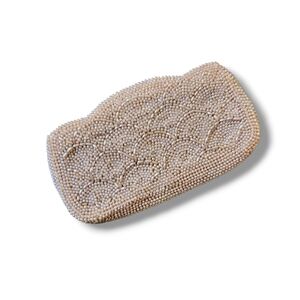 Vintage Beaded Scallop Clutch